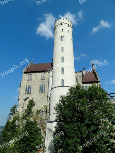 Castle Lichtenstein Knight's Castle Tower Free Photos