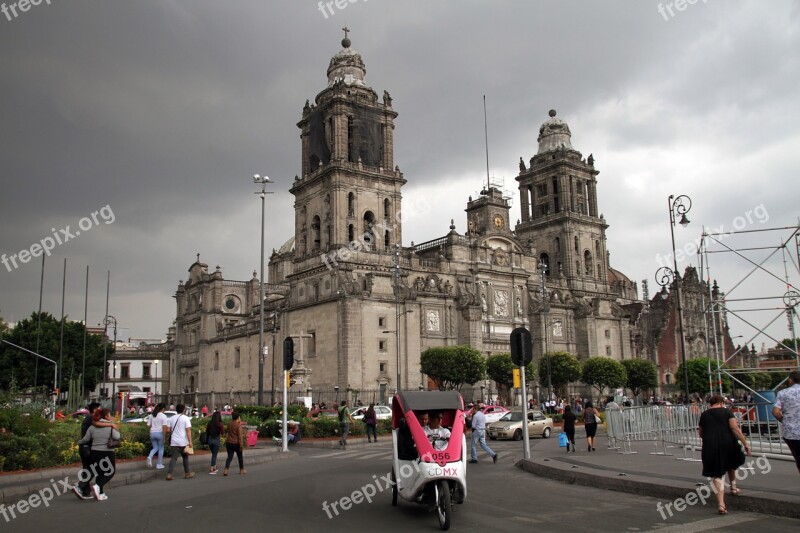 Cathedral Metropolitan Catholic Mexico Zocalo