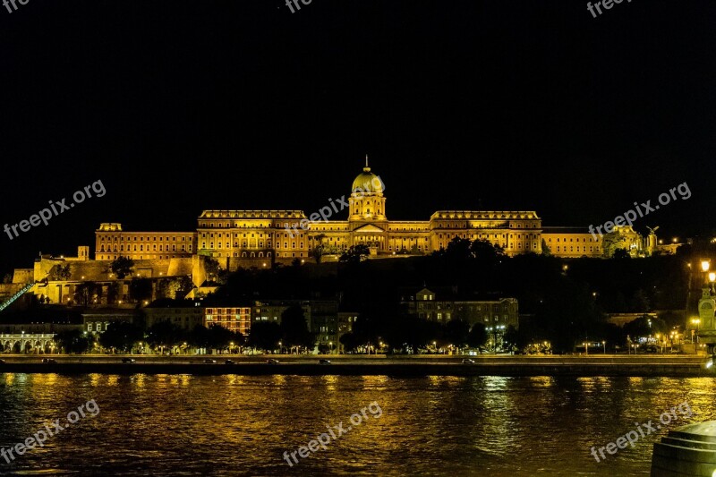 Buda Castle Buda Castle At Night Budapest