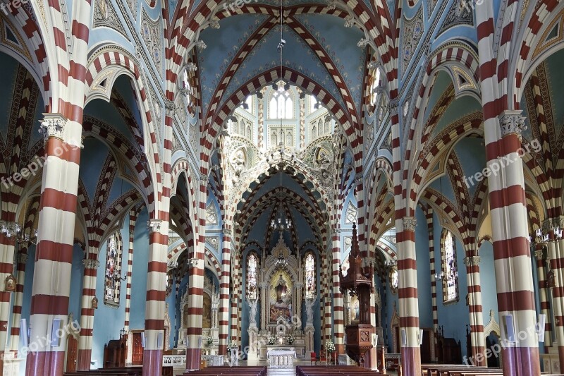 Colombia Bogotá Church Nuestra Señora Del Carmen Interior