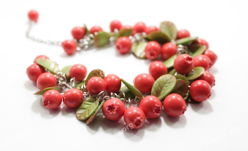 Cranberries Berry Red Ripe Bracelet