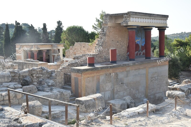 Knossos Greece Crete Ruin Palace