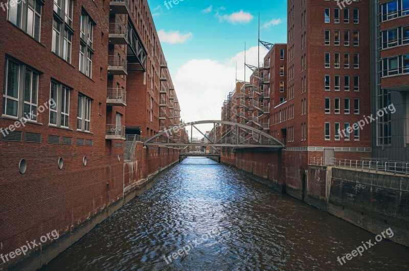 Hamburg Speicherstadt Architecture City Building