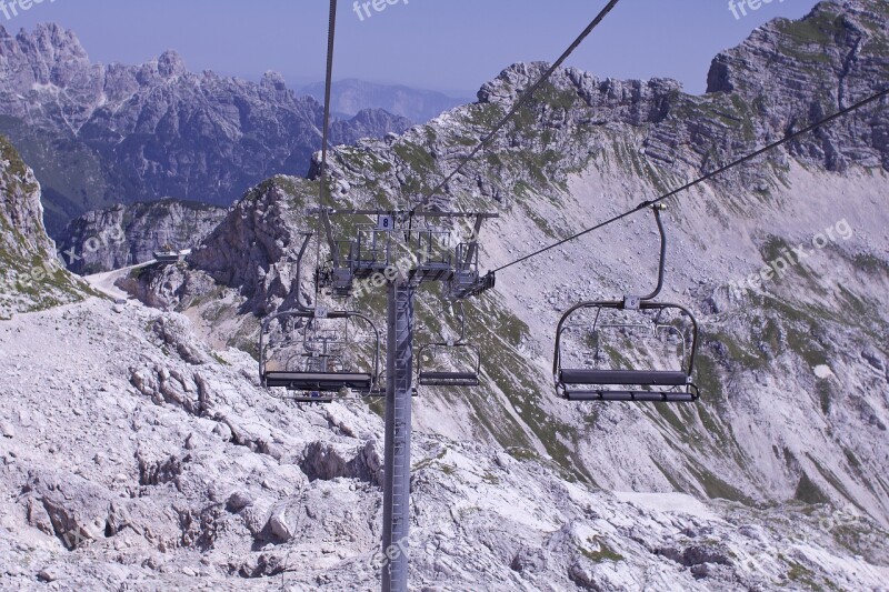 Kamnik Slovenia Ski Resort Summer Lift Mountains