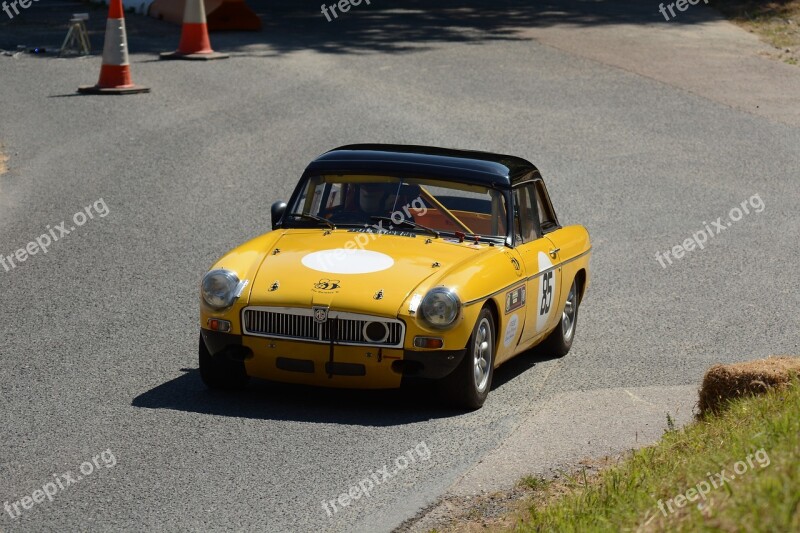 Mg Yellow Race Car Competition Speed