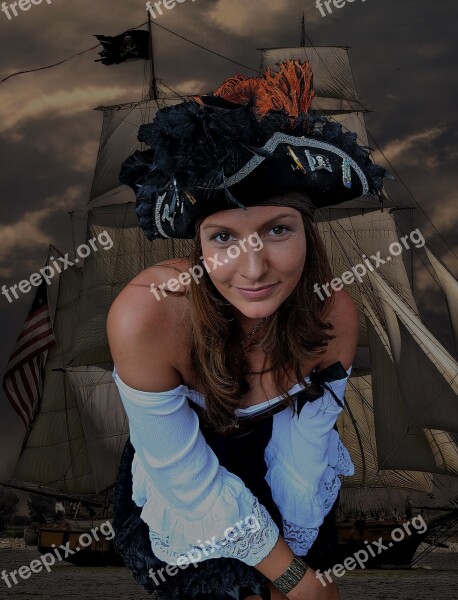 Pirate Bride Cog Ship Predator Composing