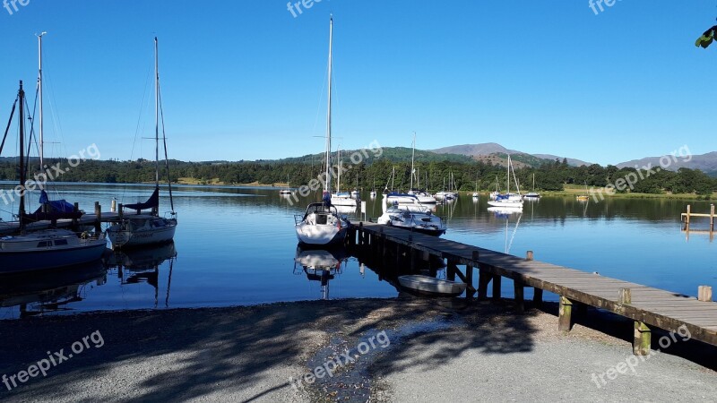 Waterhead Bay Ambleside Lake District Cumbria England