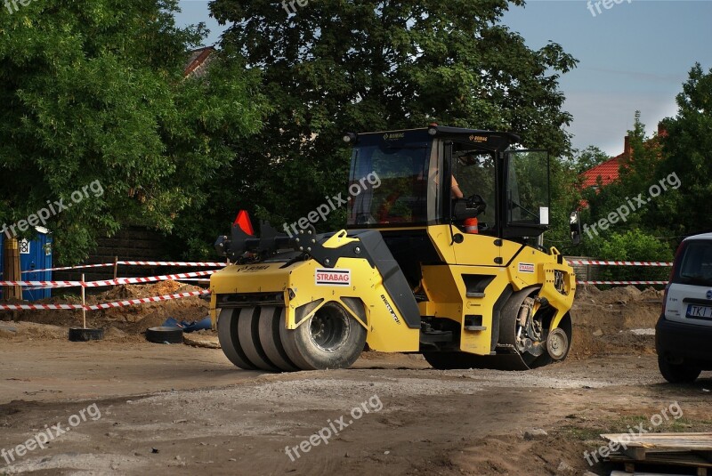 Single Drum Roller The Vehicle Road Work Vehicle