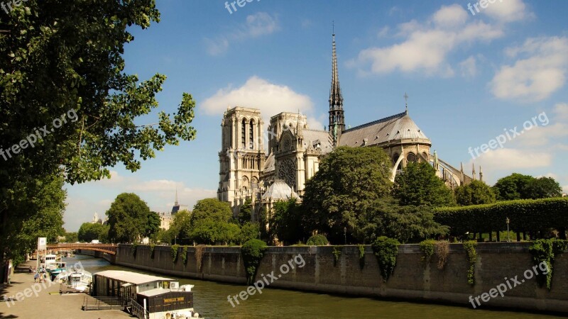 France Paris Notre Dame Free Photos