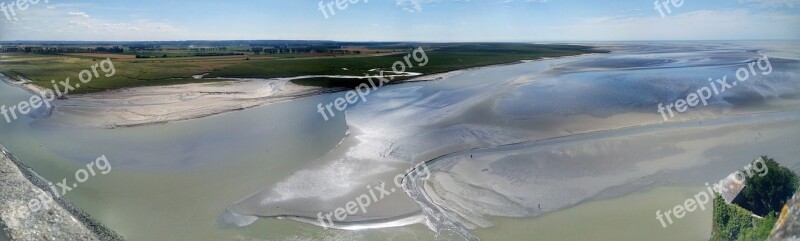 Mont Saint Michel Sea River