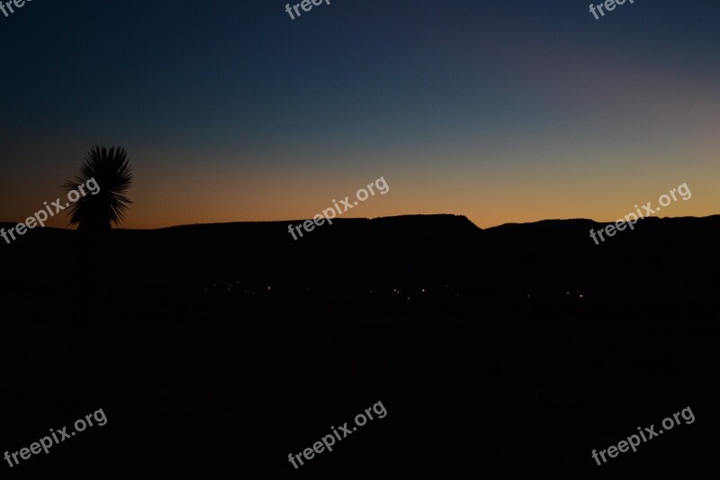 Sunset Desert Casablanca Durango Mexico