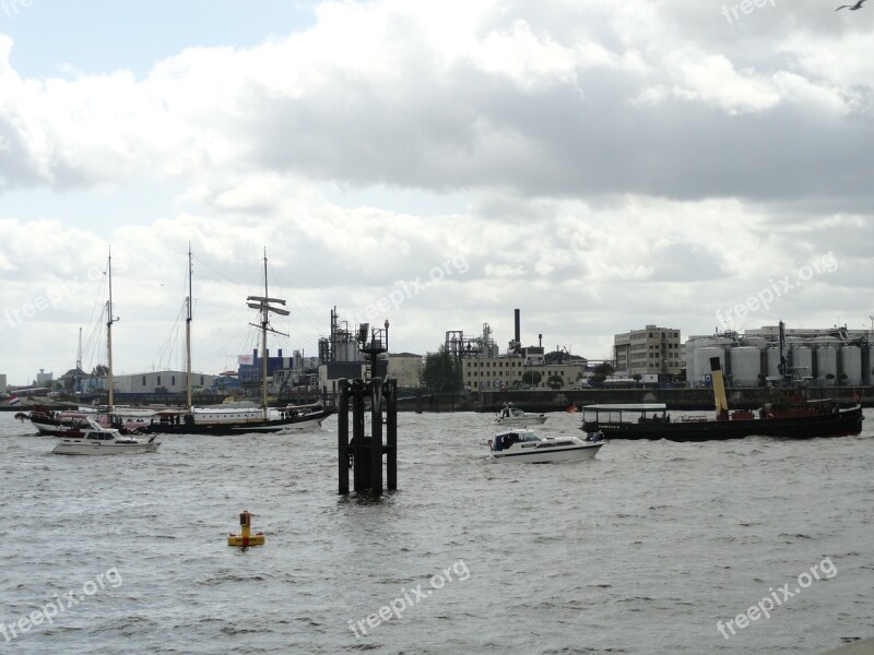 Port Hamburg Innenalster Water Free Photos