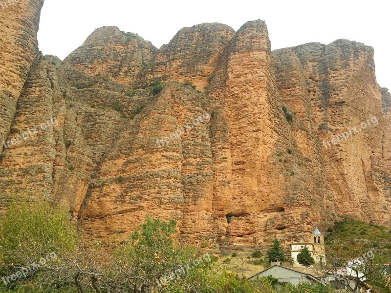 Spain Mountains Trees Nature Outside