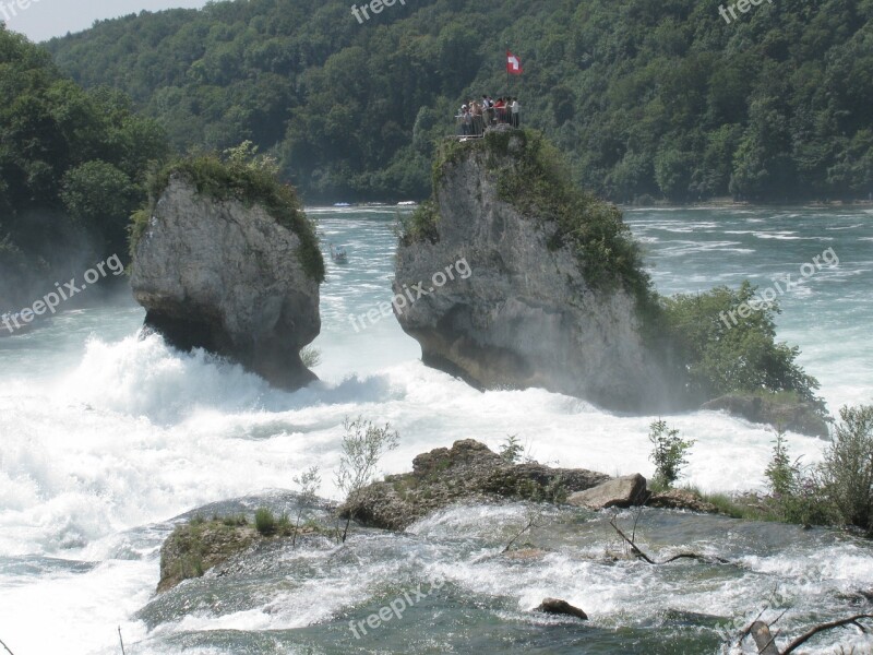 Rhine Rhine Falls Schaffhausen Water River