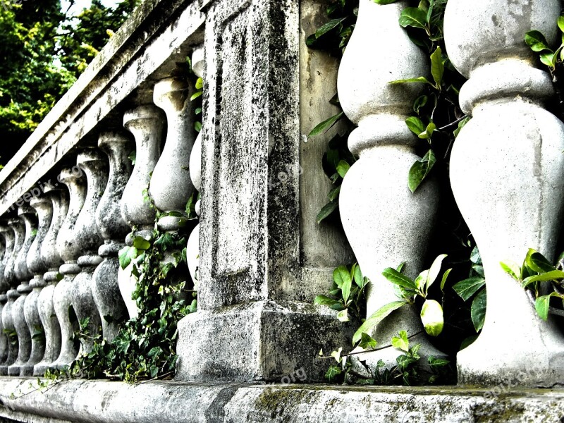 Railing Stone Old Parapet Old Parapet