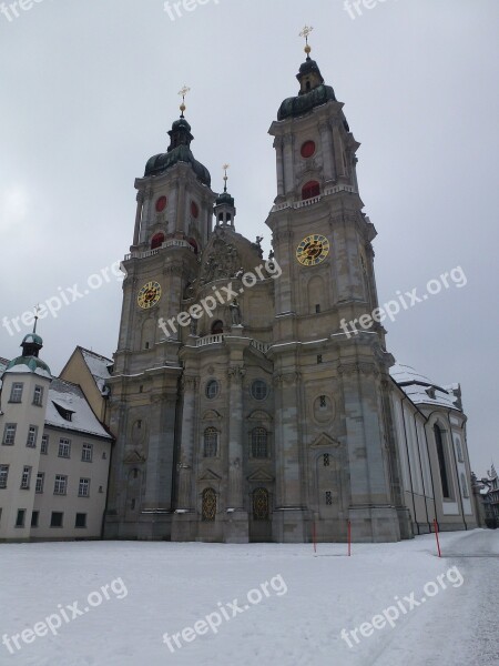 Architecture St Gallen Switzerland Building Cathedral