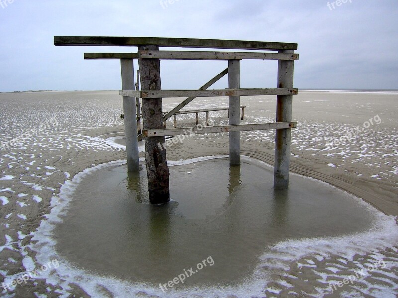 North Sea Ebb Winter Free Photos