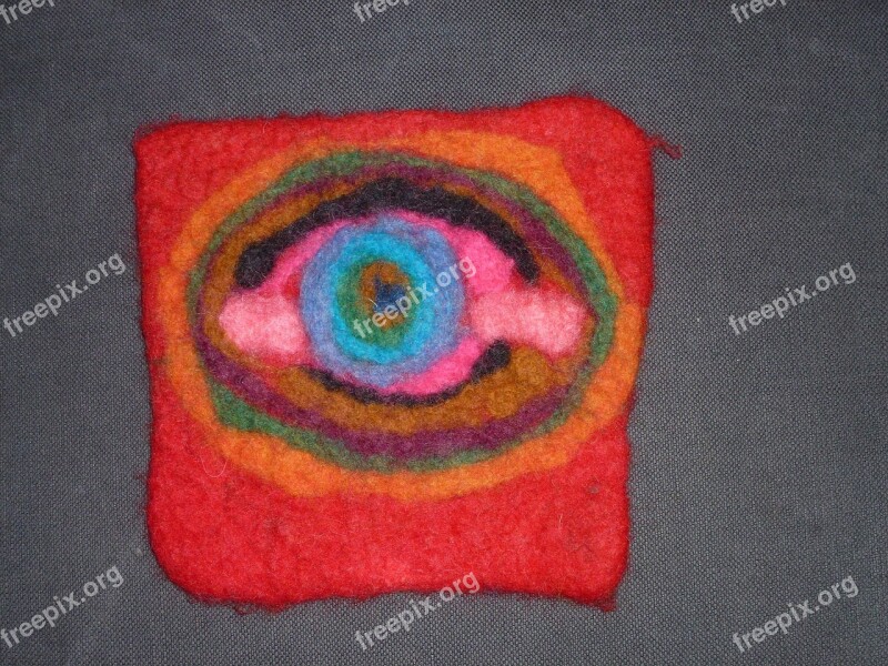 Felt Children Work Art Colorful Wool