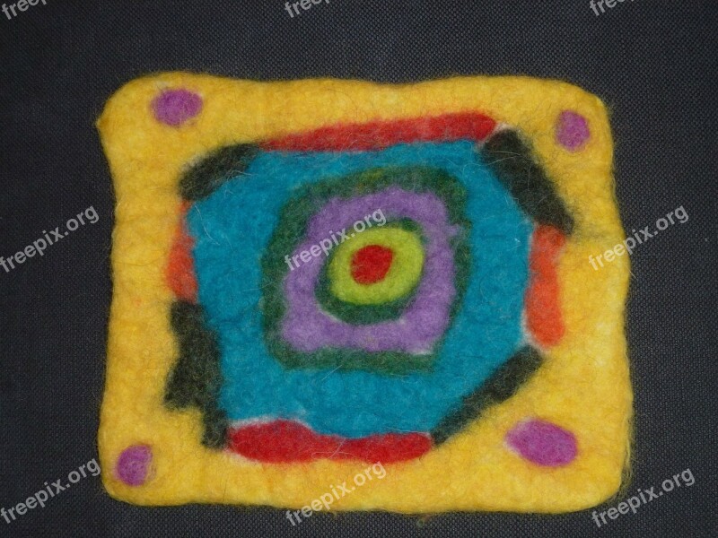 Felt Children Work Art Colorful Wool