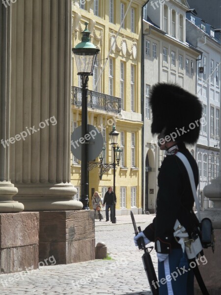 Baltic Sea Denmark Copenhagen Amalienborg Palace Guard