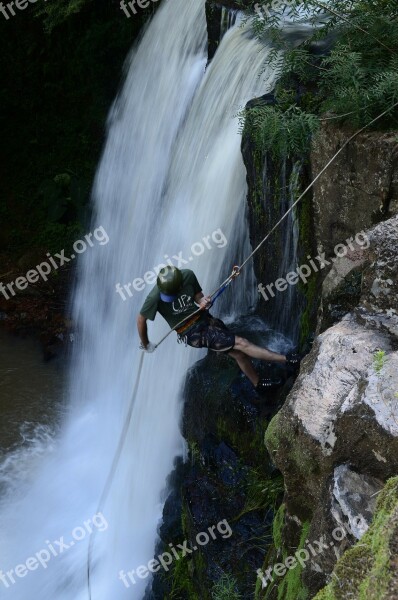 Waterfall Rappelling Waterfall Colonial Corner Cascade Corner Colonial Veracruz