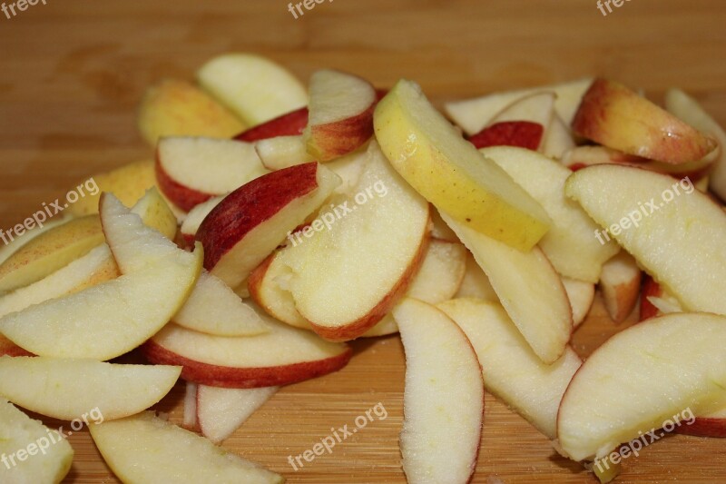 Apple Apples Slices Sliced Chopped