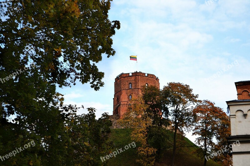 Architecture Autumn Building Castle Gediminas