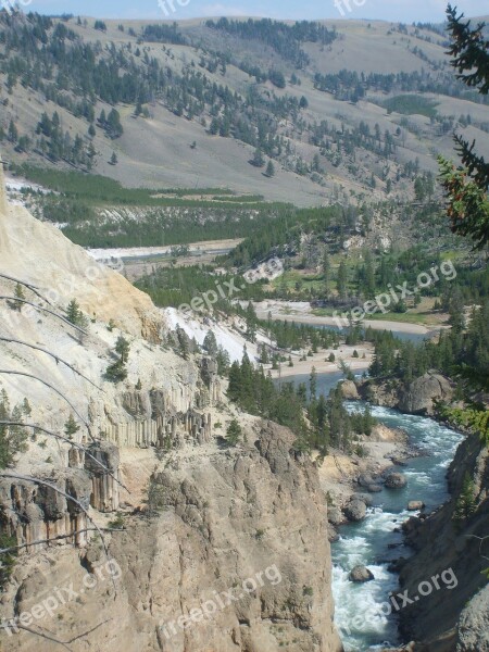 Yellowstone National Park Nature Outdoors River