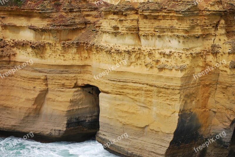 Coast Cliff Rock Ocean Water