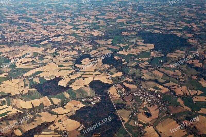 Aerial Air Airplane Earth Europe