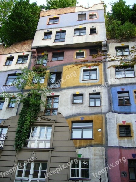 Vienna Hundertwasser House Building Free Photos