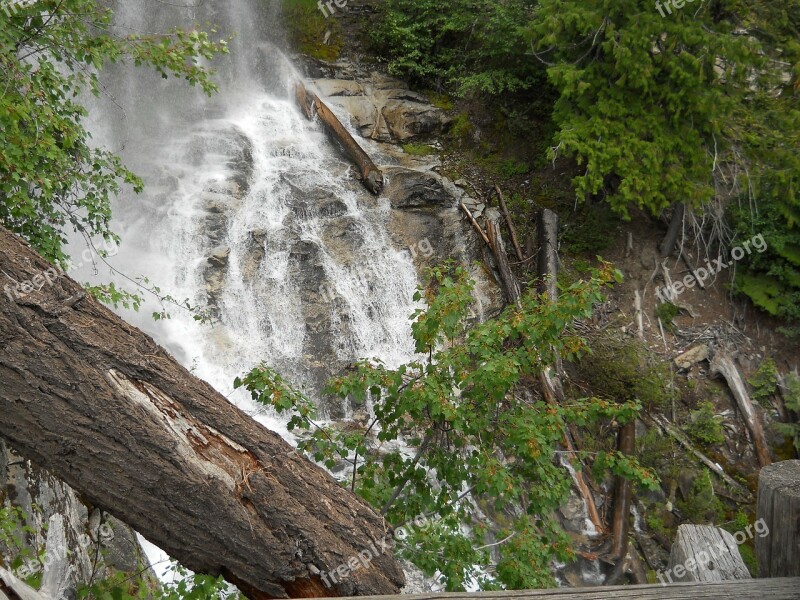 Waterfall Outdoors Water Stream Flow