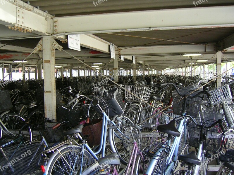 Japan Bicycles Train Station Free Photos