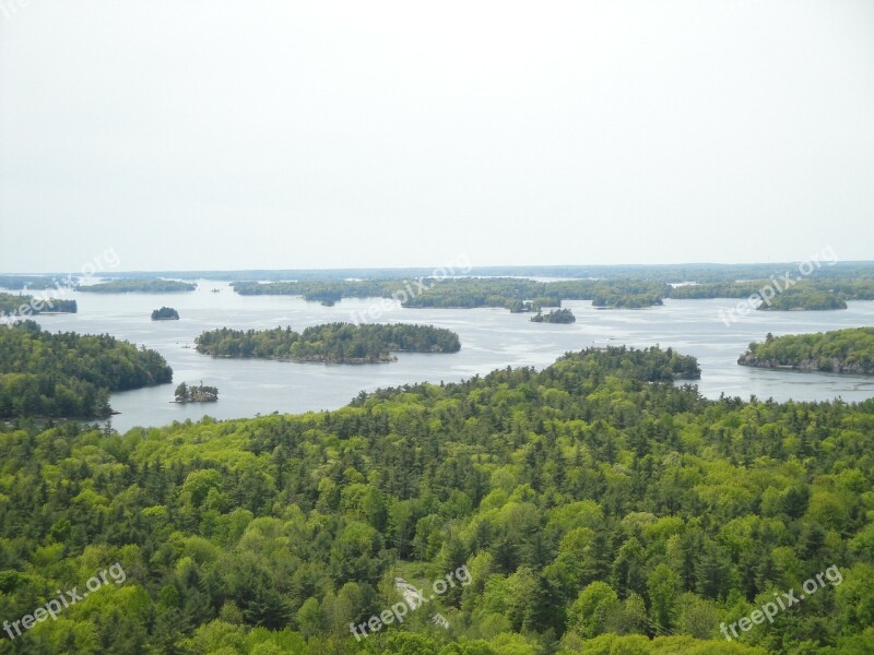 Thousand Island Island River Nature America