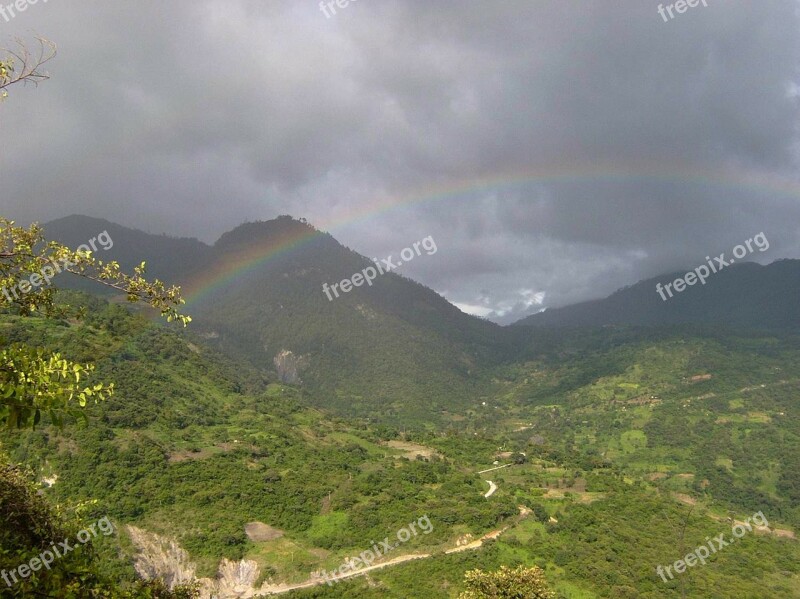 Guatemala Landscape Sky Clouds Mountains