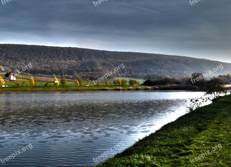 Lake Hills Rural Landscape Nature Free Photos