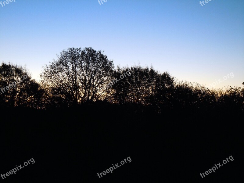 Sunrise Winter Sunrise Skies Morgenstimmung Landscape