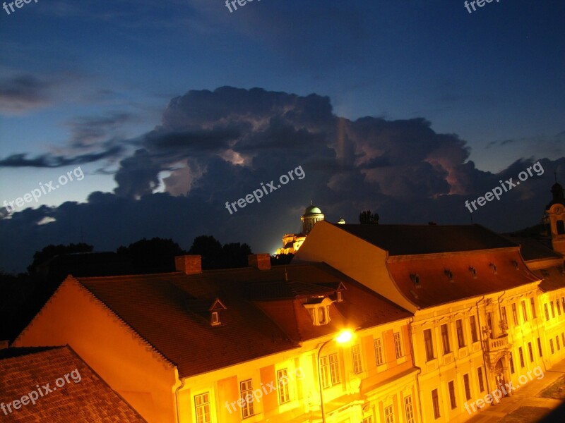 House Lamp Storm Lightning Stormy