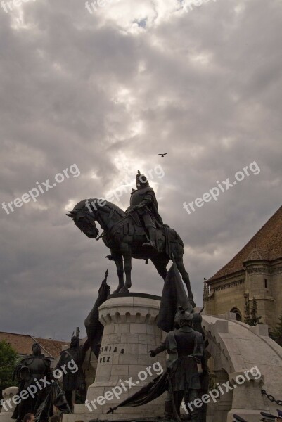 Romania Cluj Napoca Kolozsvár Mathias Rex Sculpture