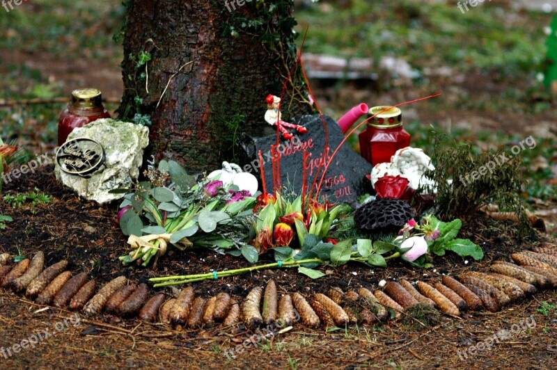 Cemetery Mourning Death Faith Cross