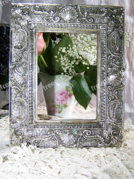 Picture Frame Silver Vibrating Free Photos