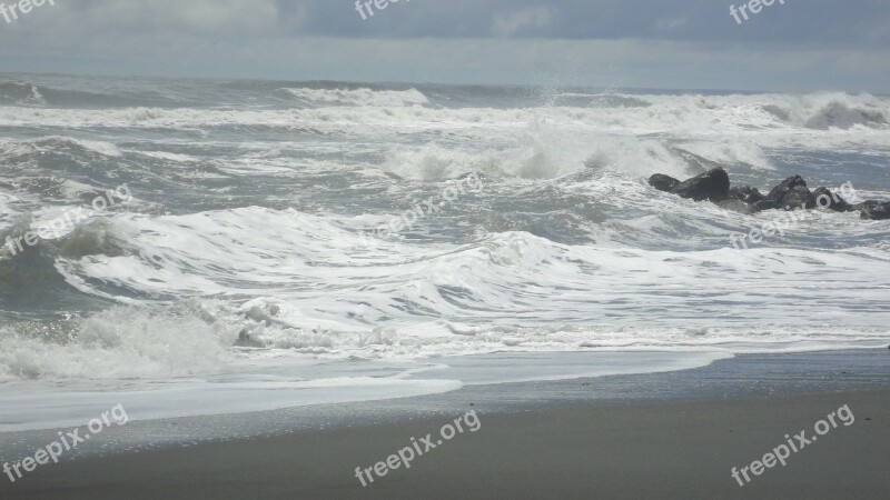 Sea Surf Beach Edge Of The Sea Beach Sand