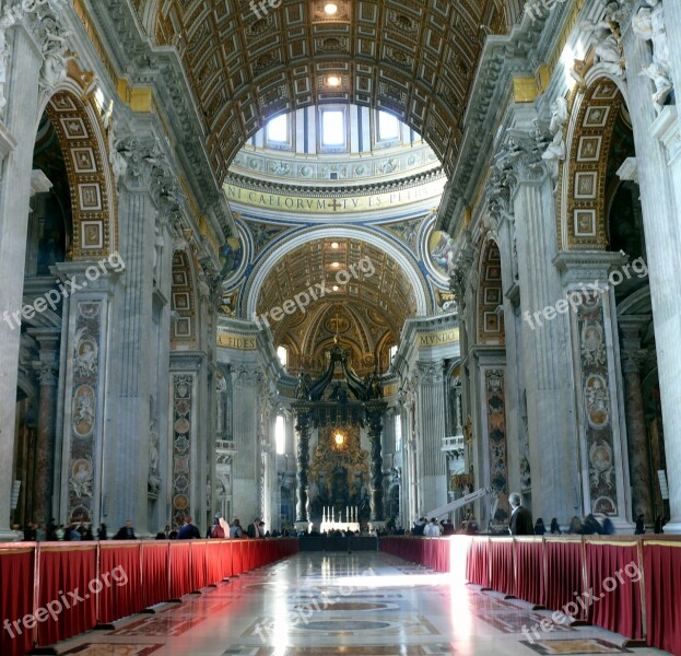 The Vatican Cathedral Of St Peter Rome The Basilica Church