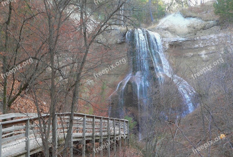 Nebraska Nature Outside Waterfall Waterfalls