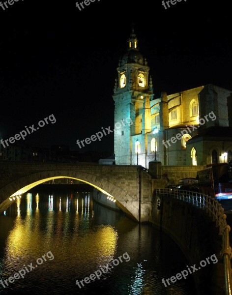 Finland City Night Evening Canal