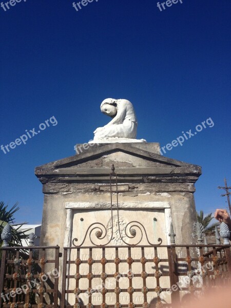 Tomb Grave Cemetery Statue Memorial