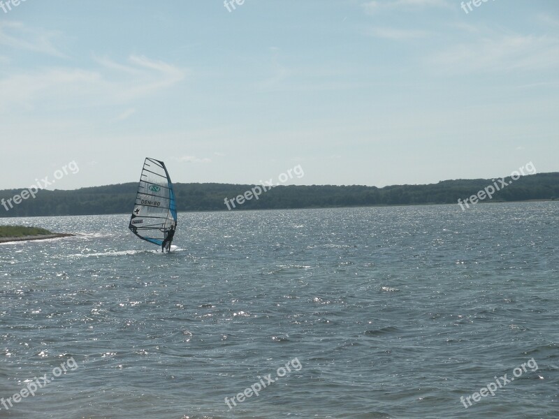 Knudshoved Bay Sunshine Wind Surfing Sea