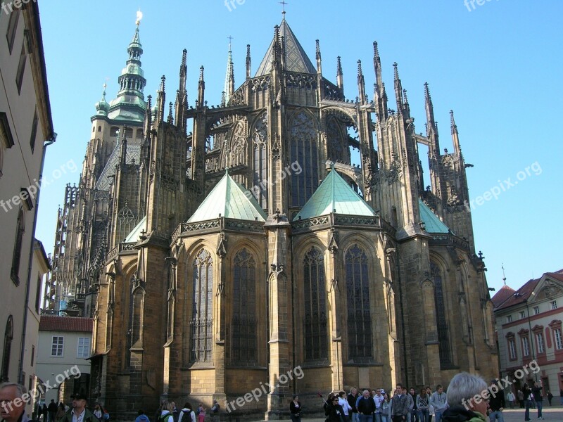 Sct Vitus Cathedral Architecture Building Cathedral Prague