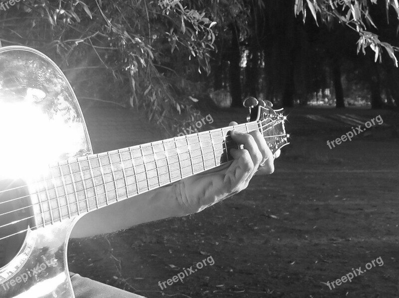 Guitar Play Guitar Pluck Hand Finger