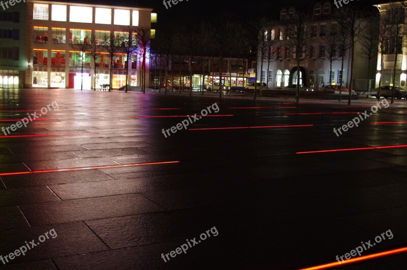 Germany City Town Street Night